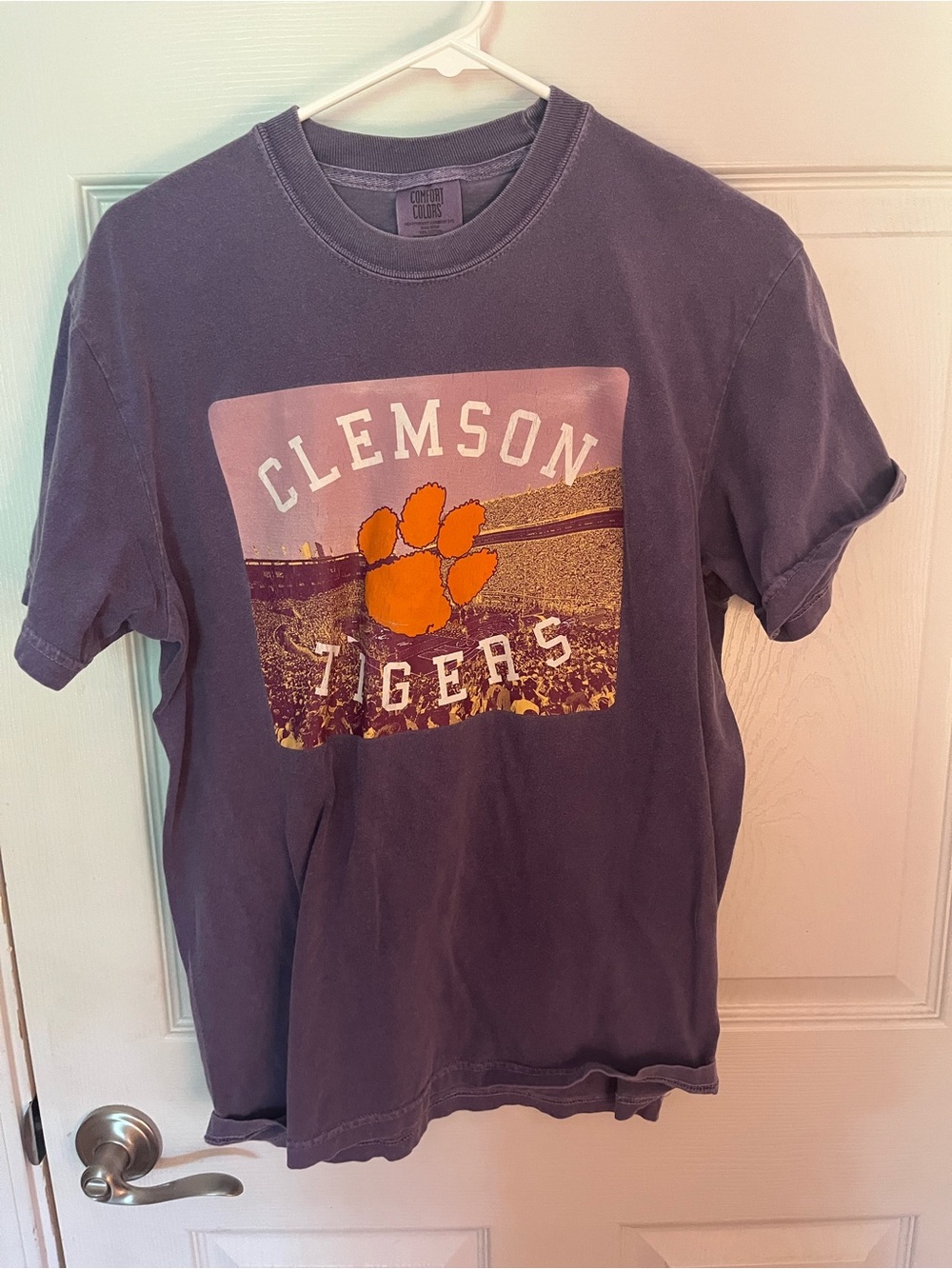 Clemson Tigers Purple Graphic Tee